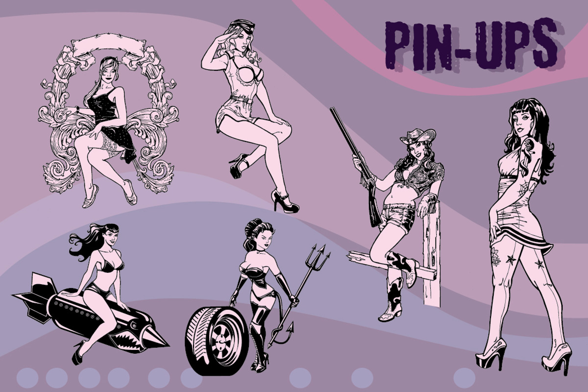 PIN UPS, an Object Graphic by SteveKnerem (Photo 1 of 2)