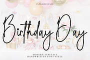 Birthday Day, a Handwritten Font by FreshTypeINK (Thumbnail 1 of 9)
