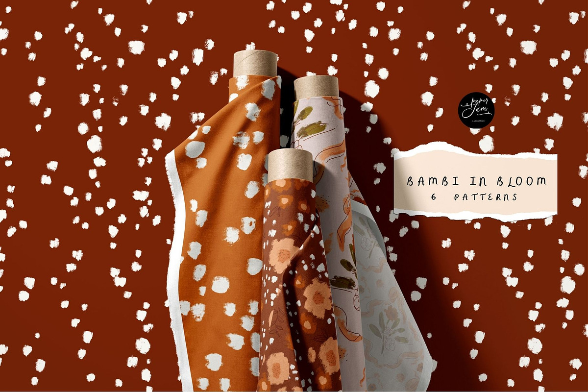 Bambi in Bloom. Pattern Collection, a Pattern Graphic by PaperJamLab (Photo 1 of 11)