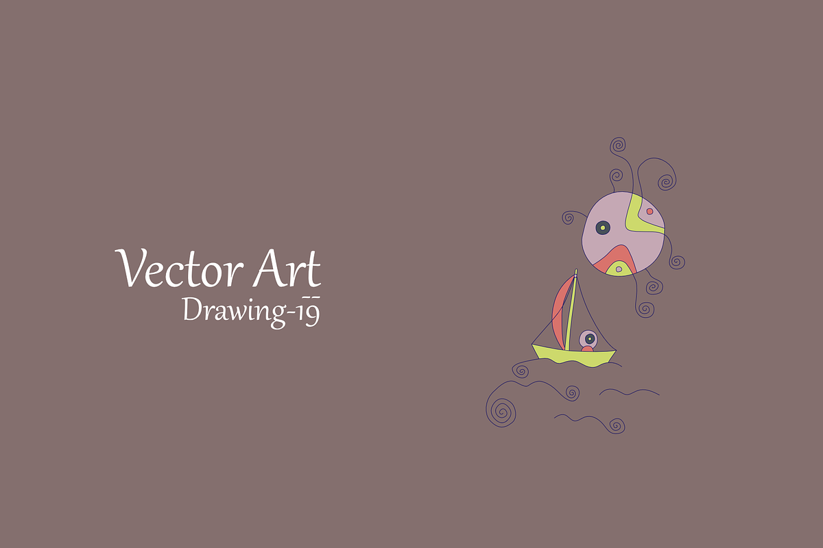 D-19 : the sun and the moon, an Illustration by ssattass