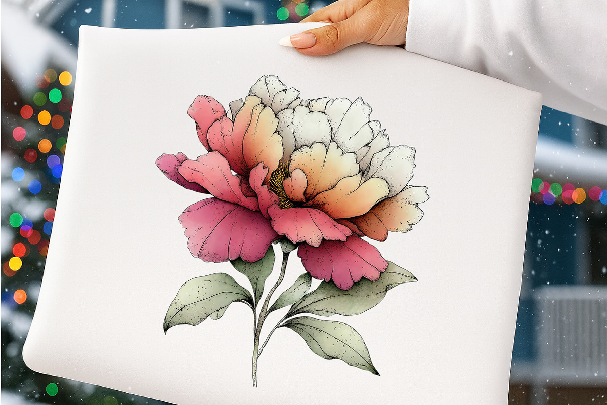 Whimsical Summer Flower Clipart, a Transportation Illustration by SinaCreation (Photo 5 of 7)