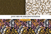 New Year Seamless Patterns, a Pattern Graphic by illuztrate (Thumbnail 4 of 5)