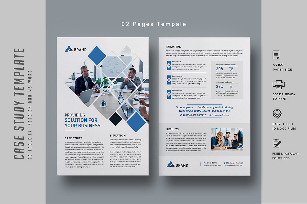 541. Case Study Template, a Stationery Template by CreativeRezwan (Photo 2 of 3)