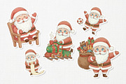 Charming Santa Claus Cute Kids, a Seasonal Illustration by Gohsantosa (Thumbnail 4 of 4)