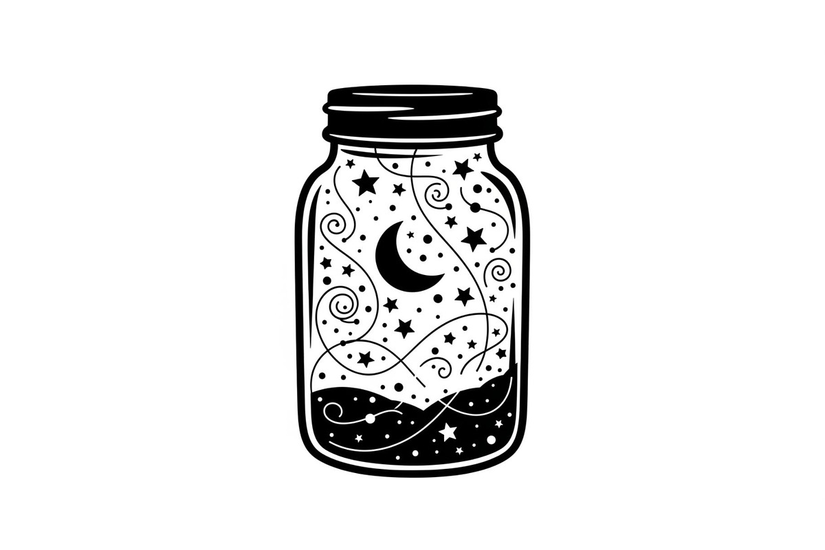 Cosmic Galaxy Jar Design Bundle, an Illustration by Creativeshirt (Photo 15 of 31)