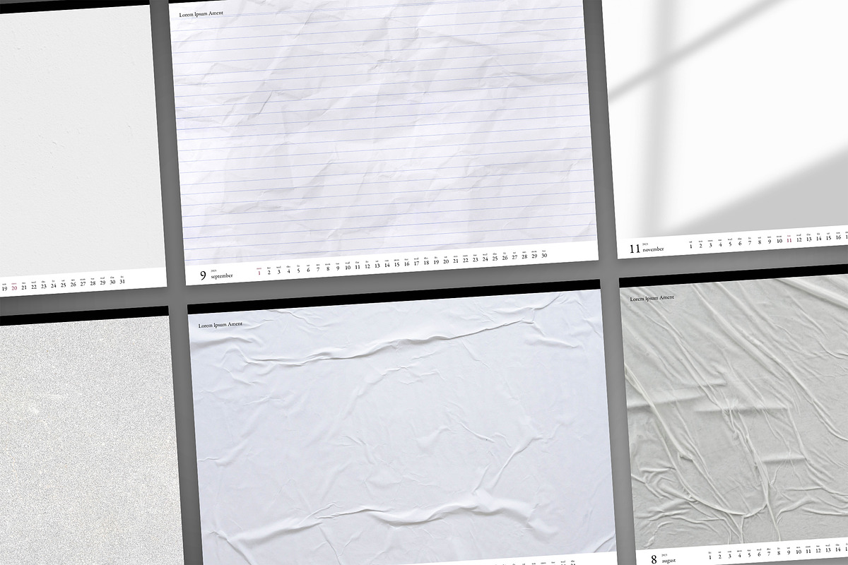 Clean Landscape 2025 Calendar, a Stationery Template by McLittle Stock (Photo 1 of 5)
