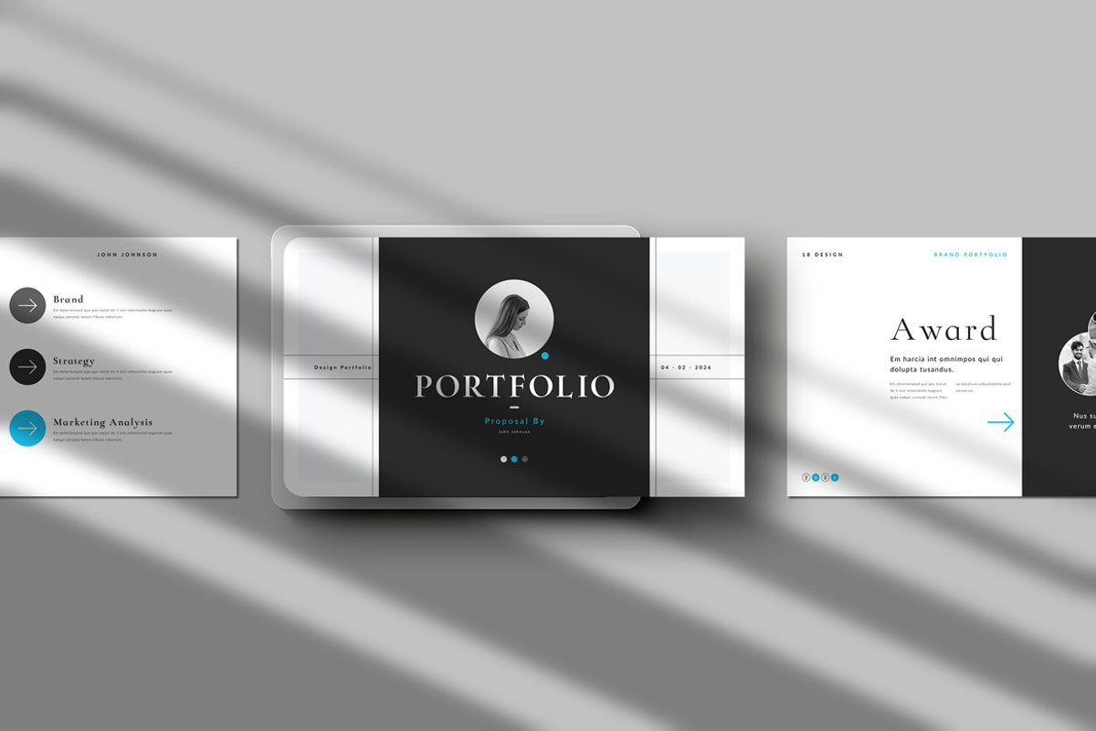 Portfolio Keynote Template, a Presentation Template by White Graphic (Photo 8 of 8)