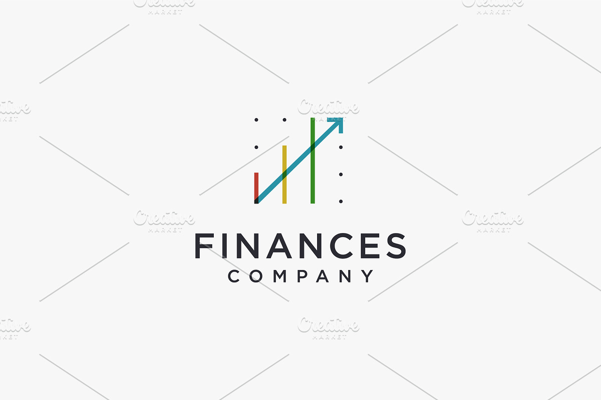 Growth charts of finance logo icon, a Branding & Logo Template by ...