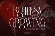Rottesa Growing Ligature Serif Font, a Serif Font by Graphicxell (Thumbnail 1 of 12)