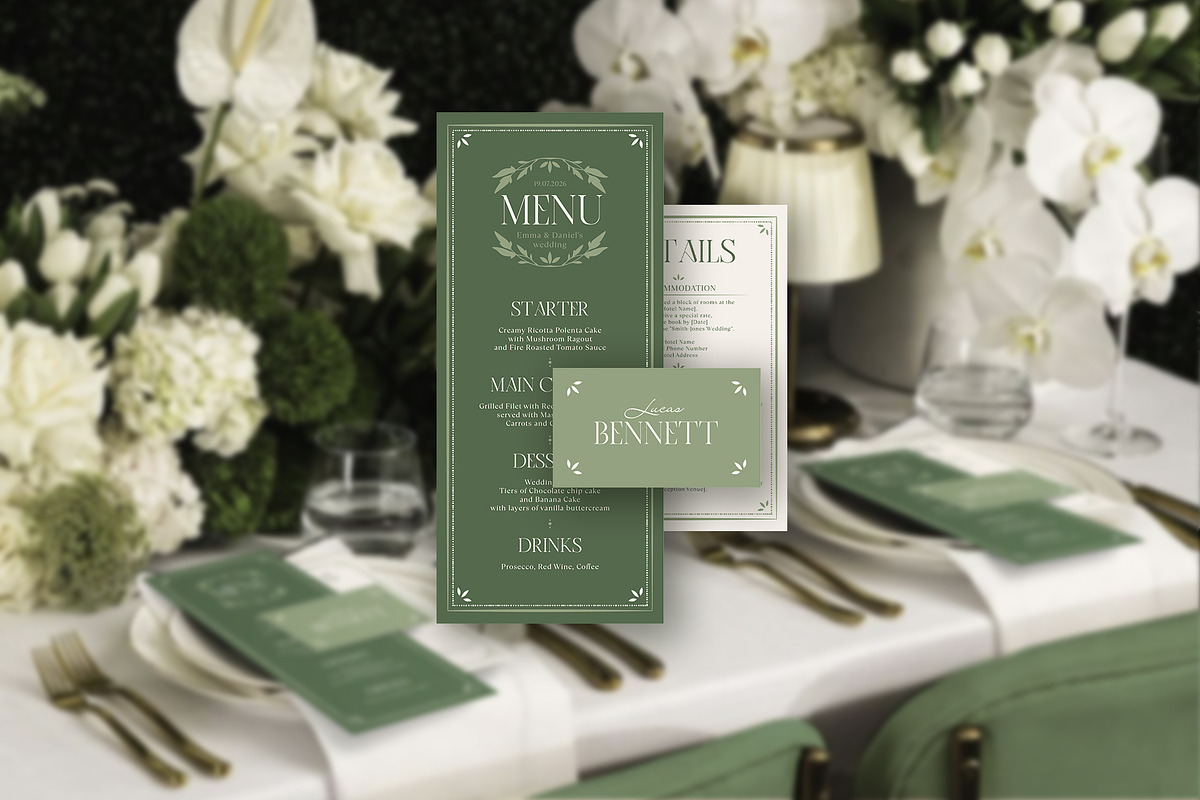 Elven Fairytale Wedding Suite, a Print Template by Garden in frame (Photo 10 of 11)