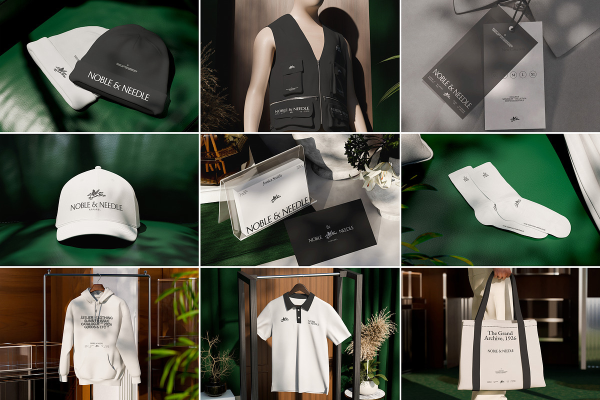40 Clothing Brand Mockups Bundle, a Shirt Mockup by Vitora Mockup (Photo 1 of 12)