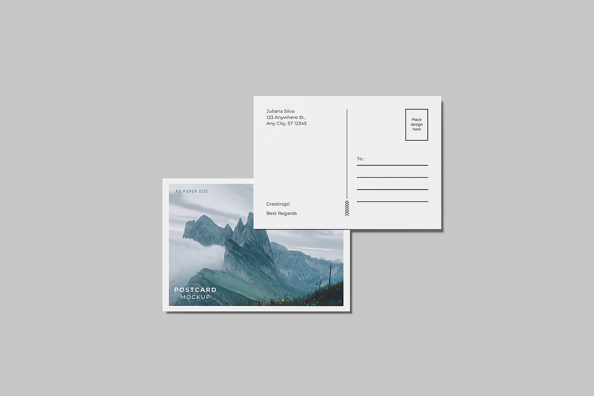 High Quality Post Card Mockup, a Print Template by lamorastudio (Photo 2 of 11)