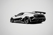Modern Sports Car Design, an Illustration by hafijul (Thumbnail 4 of 9)