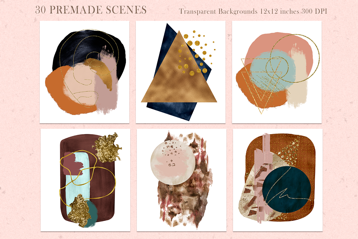 Abstract Watercolor Bundle, a Texture Graphic by Photohacklovers (Photo 7 of 27)