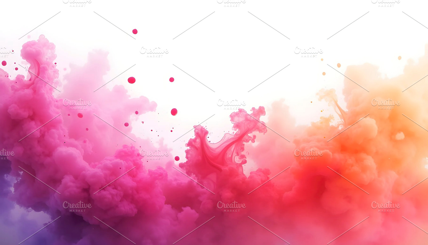 Pink Cloud Ink Splash With Elegant C, a Photo by LOGOCREATIVE