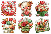 Whimsical Valentine Clipart Png, an Illustration by Daily.Designs (Thumbnail 7 of 7)