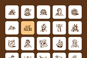 History Hand-Drawn Doodle Icons, an Outline Icon by Vectors Market (Thumbnail 9 of 10)
