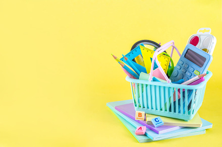 Back to school colorful background