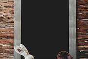 Easter colored eggs feathers blue wooden featuring easter, decoration, and, a Holiday Photo by Wild Drago Shop (Thumbnail 2 of 2)