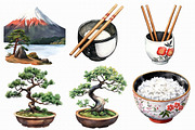 Watercolor Japan Clipart, an Illustration by Libby Wishes (Thumbnail 4 of 5)
