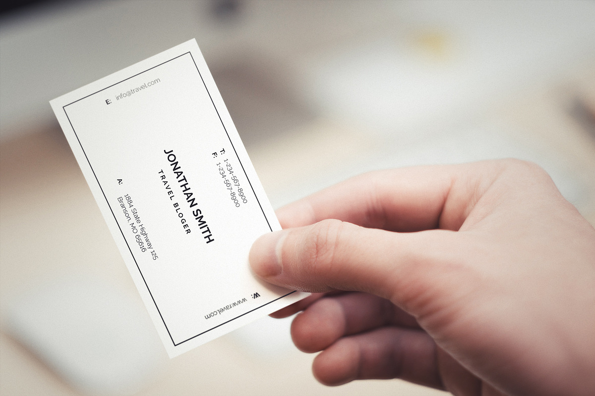 Simple Travel Business Card 58, a Business Card Template by ND Design (Photo 6 of 8)