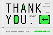 Mono Blaze, a Sans Serif Font by graphicook (Thumbnail 10 of 10)