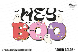 Boo Halloween PNG EPS Sublimation