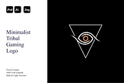 Minimalist Tribal Gaming Logo, a Branding & Logo Template by Luxury Logos (Thumbnail 1 of 4)