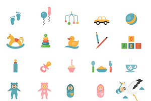 Babies Toys Icons