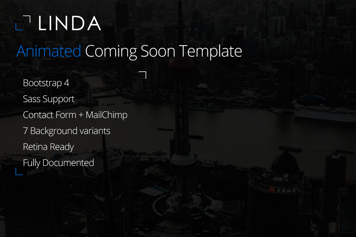 Linda - Coming Soon Template, a Bootstrap Template by next-item (Photo 1 of 6)