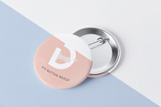 Button Badge Mockup, a Print Template by Graphicnugget (Thumbnail 5 of 7)