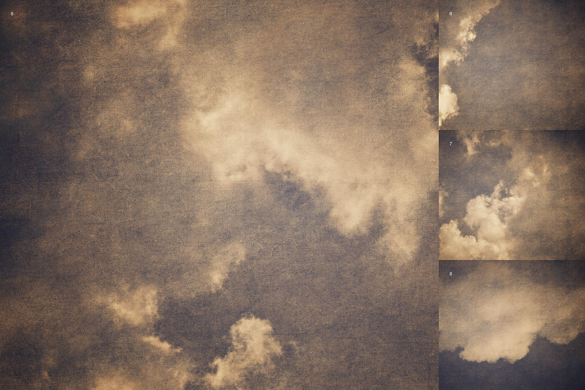 Grunge SKY Backgrounds-Golden style preview 6