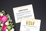 Gold Confetti Wedding Suite, a Stationery Template by Inkberry Creative (Thumbnail 3 of 5)