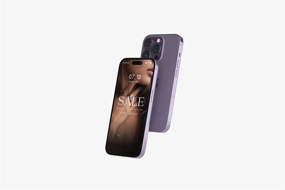 iPhone 14 Pro Mockup Set, an iPhone Mockup by zuhraabdullah (Photo 5 of 11)