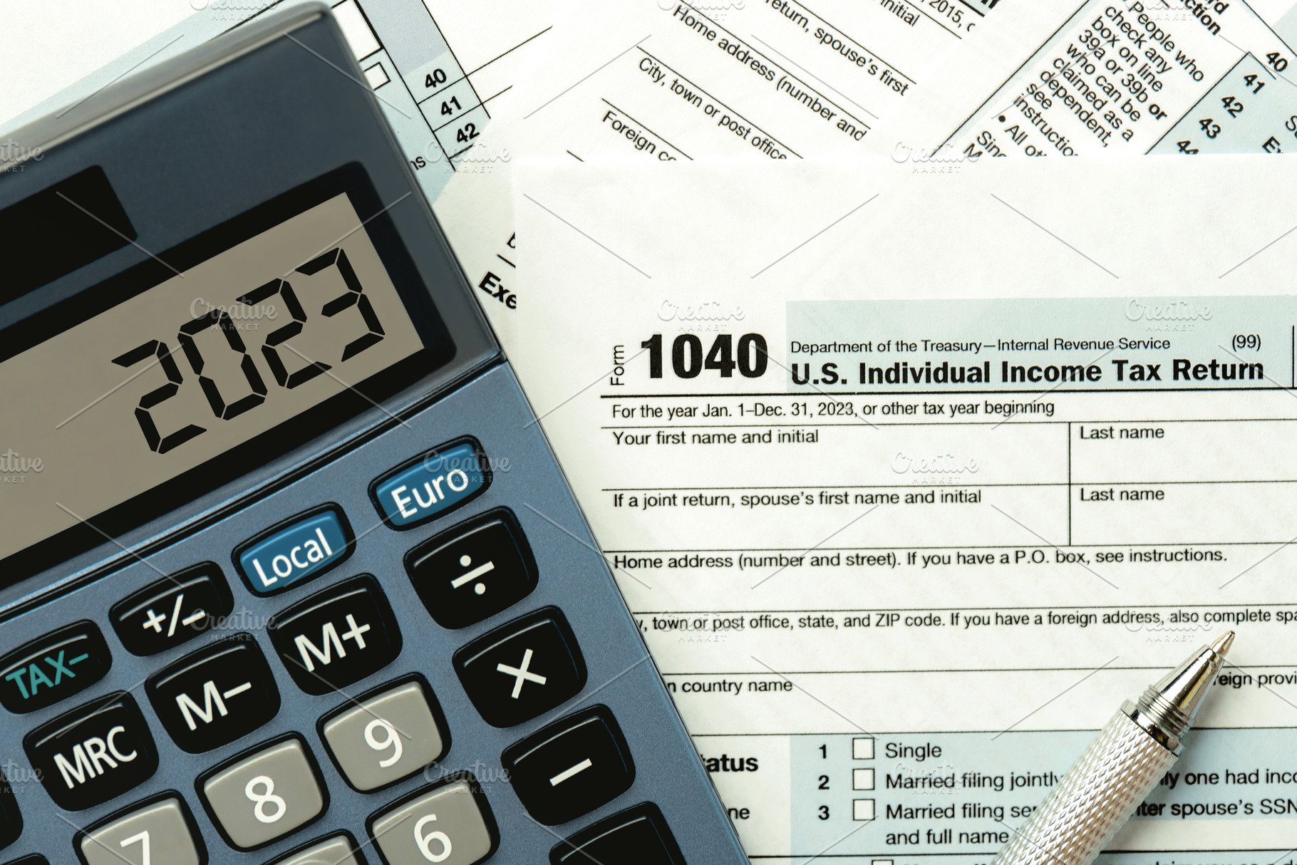 US Individual income tax return, a Business Photo by esthermm