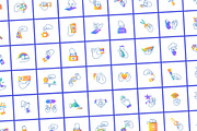 Hand Doodles Bundle, a Duotone Icon by Prosymbols (Thumbnail 6 of 12)