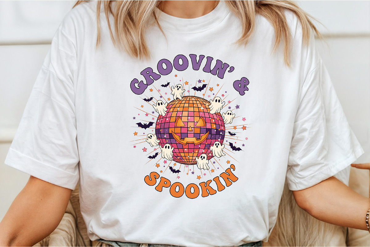 Halloween Groovy PNG Sublimation, an Illustration by DreamCafeArt (Photo 2 of 7)