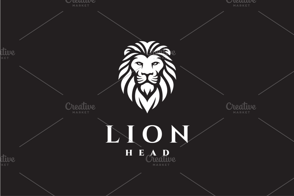 Colorful Lion Head Logo Template, a Branding & Logo Template by yopie (Photo 4 of 4)