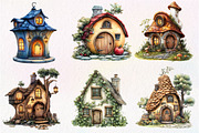 Watercolor Hollow House Clipart, an Illustration by Dream Creation (Thumbnail 3 of 7)