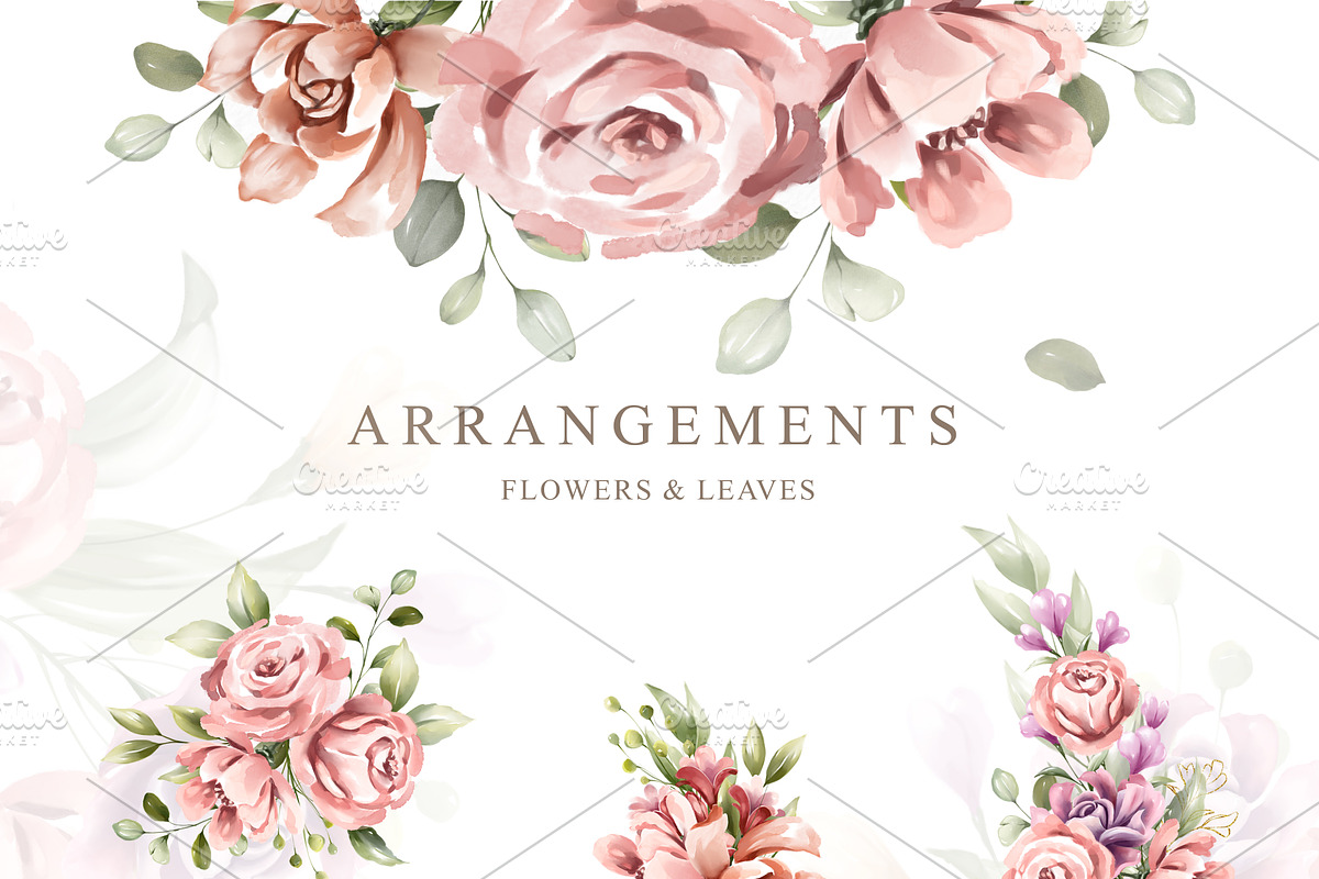 Colorful Florals with Alphabet set, an Object Graphic by Yorda Studio (Photo 2 of 15)