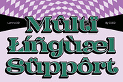 Lamna 3D, a Serif Font by Craft Supply Co. (Thumbnail 6 of 8)