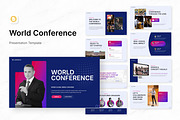 World Conference Google Slides, a Presentation Template by Antstheme (Thumbnail 1 of 3)