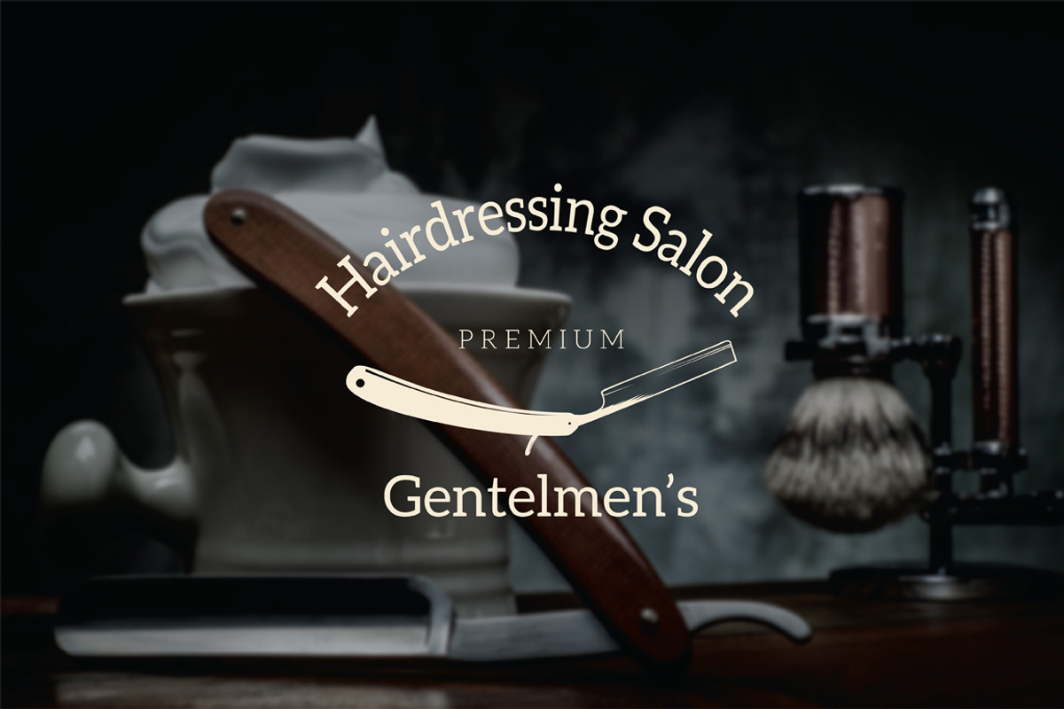 Barber Shop Logo Emblems, a Branding & Logo Template by Artha Desain (Photo 9 of 14)