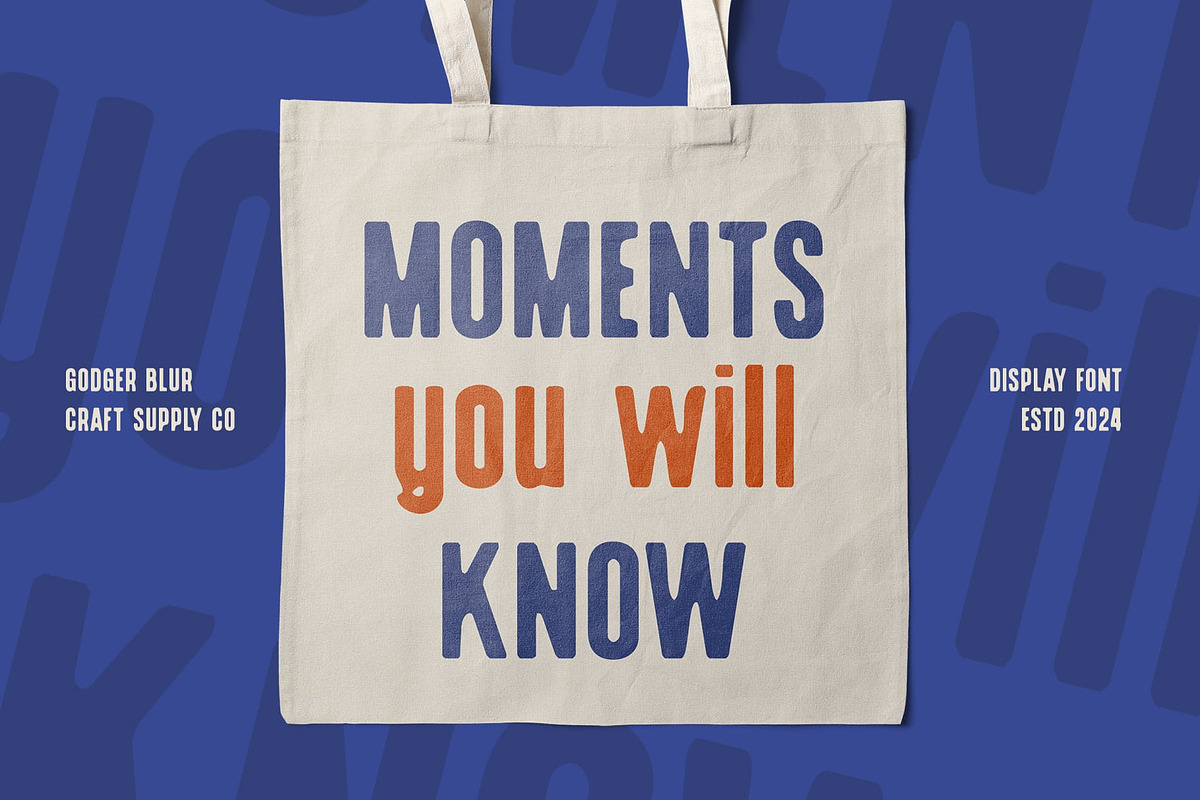 Godger Blur, a Sans Serif Font by Craft Supply Co. (Photo 5 of 7)