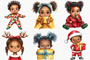 African American Christmas Clipart, an Illustration by Canvas Craft (Thumbnail 3 of 7)