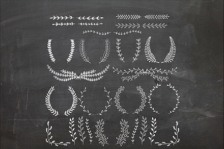 Hand Drawn Nature Embellishments