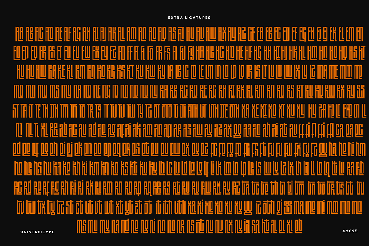 UT Arabikufi - A Latin Kufi Font, a Sans Serif Font by Universitype (Photo 3 of 11)