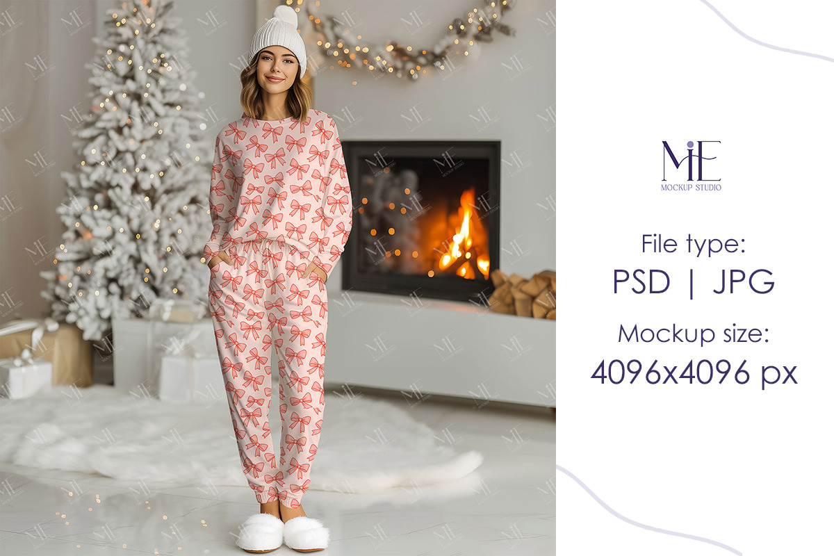Women’s Pajama Mockup Adult Loungew, a Mockup by Mie Mockup Studio (Photo 4 of 7)