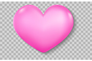 Set of realistic 3D heart icons, a Decorative Illustration by Yayasya (Thumbnail 3 of 4)