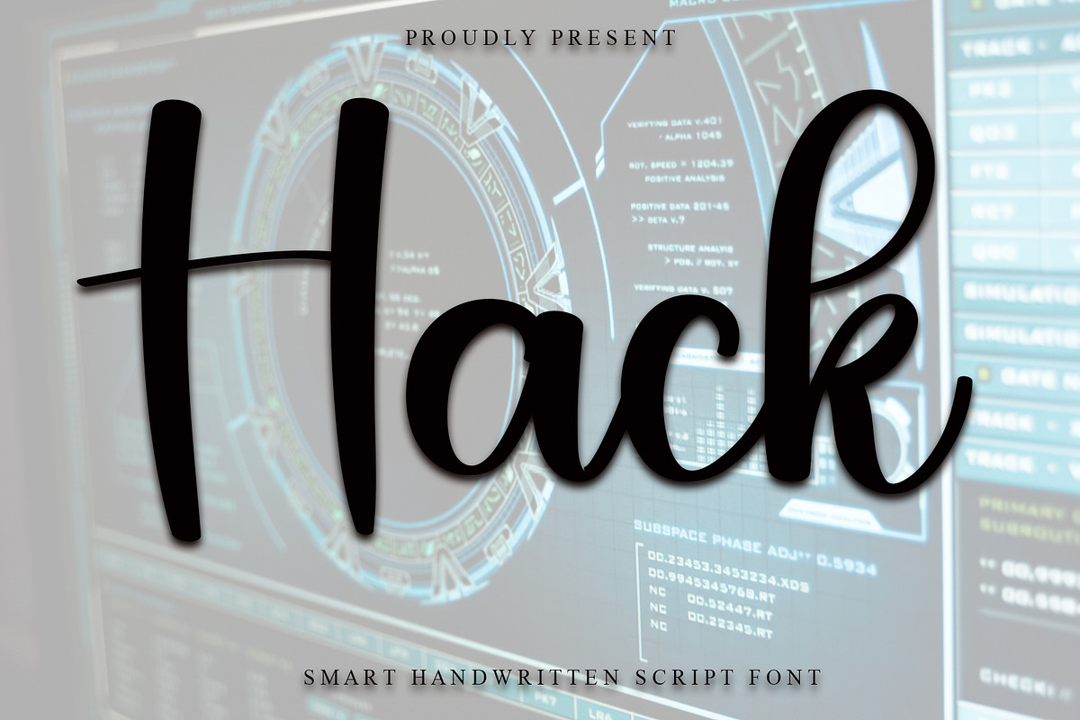Hack, a Script Font by FreshTypeINK (Photo 1 of 6)